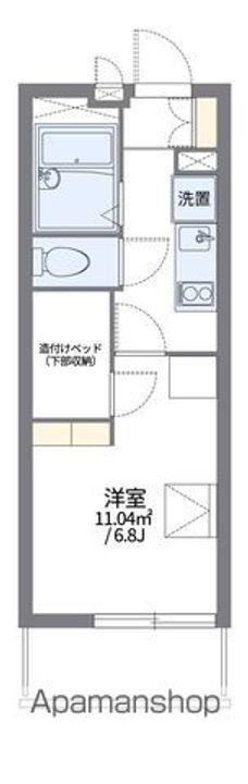 レオパレスプルーム淀川302の間取り