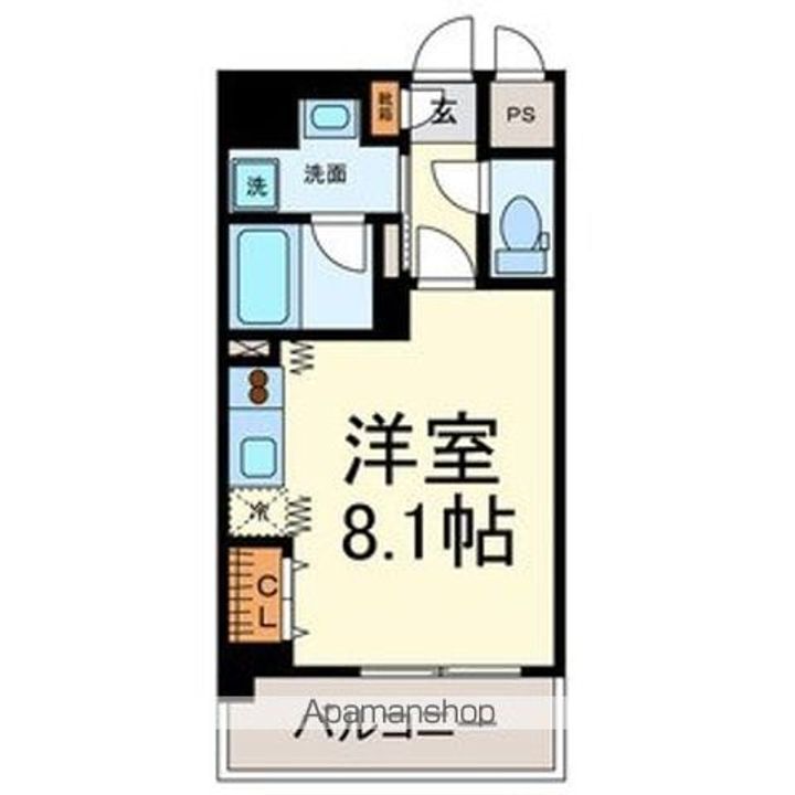 愛知県名古屋市中区栄5丁目の賃貸マンション211号室の間取り