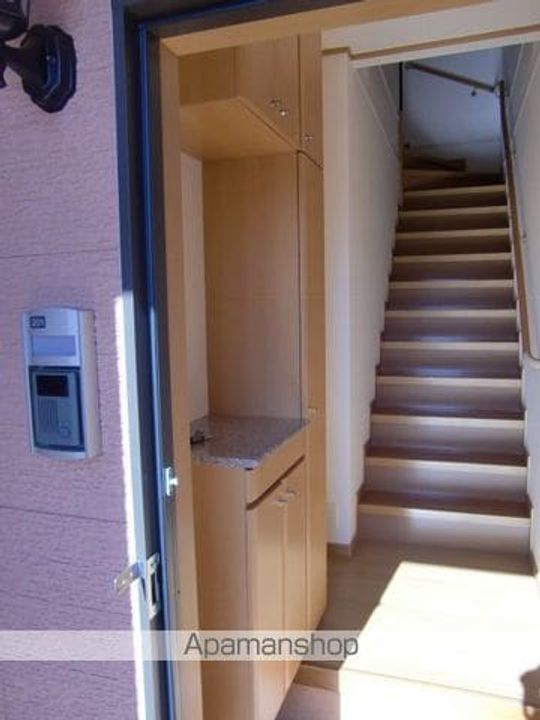 長野県松本市大字里山辺の賃貸アパートの玄関