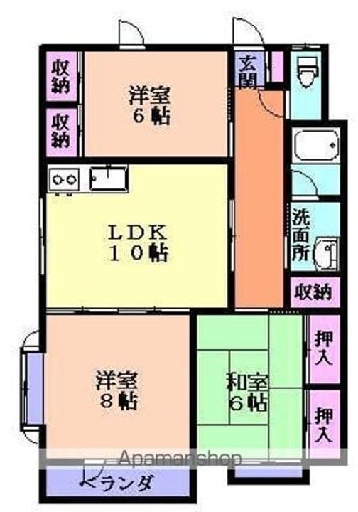 グランシャリオ201の間取り