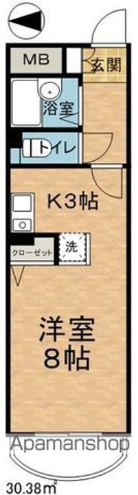 センターイン伊勢町の間取り