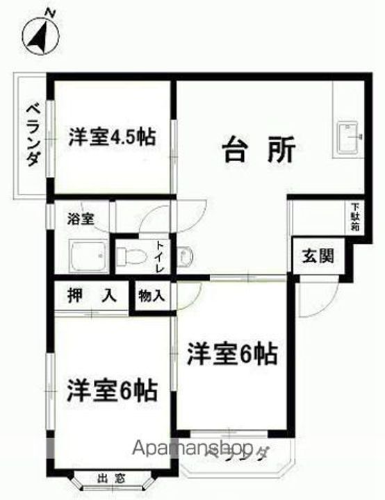 メゾン倉前402の間取り