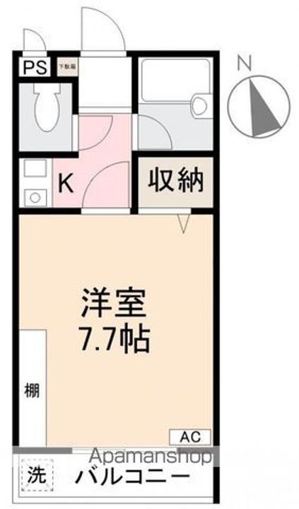 ベルメゾン松福102の間取り