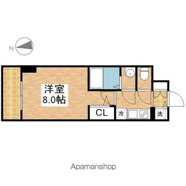 愛知県名古屋市中区千代田3丁目の賃貸マンションの間取り