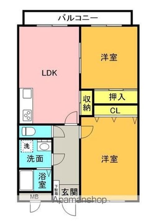 ベネッセ三条103の間取り
