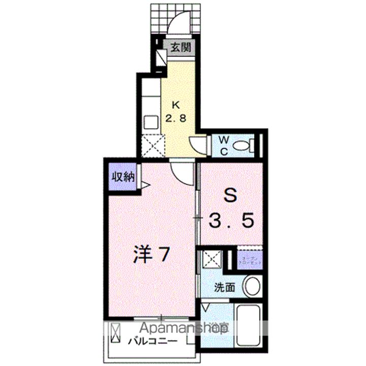 アンジュールARIDA Ⅰ105の間取り
