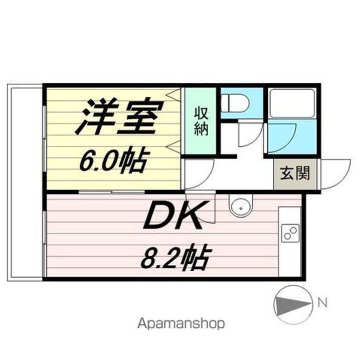 ヒルサイド国見1-Cの間取り