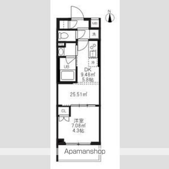 ハーモニーレジデンス蒲田アートヴィラの間取り