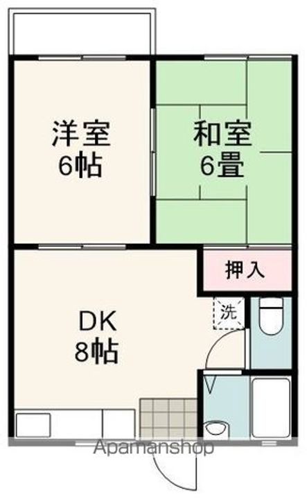 コーポI202の間取り
