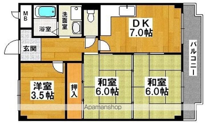 グレース南住吉の間取り