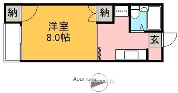 愛媛県新居浜市又野1丁目の賃貸アパート103の間取り