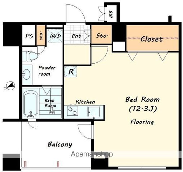 CAVANA北参道 (旧ミレアコート北参道)の間取り