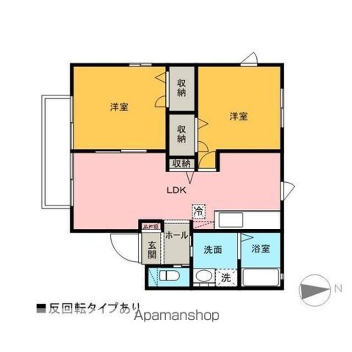 シャインコートⅡ201の間取り