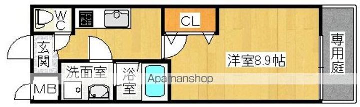 大阪府堺市東区引野町1丁の賃貸アパートの間取り