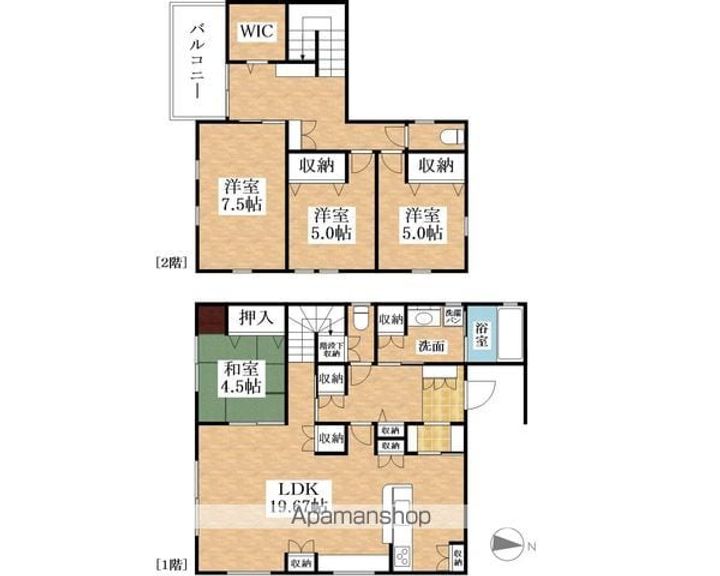 愛知県犬山市大字橋爪字四郎丸(一戸建)の賃貸物件戸建ての間取り