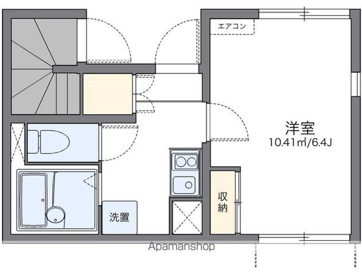 福岡県福岡市博多区吉塚1丁目の賃貸アパートの間取り