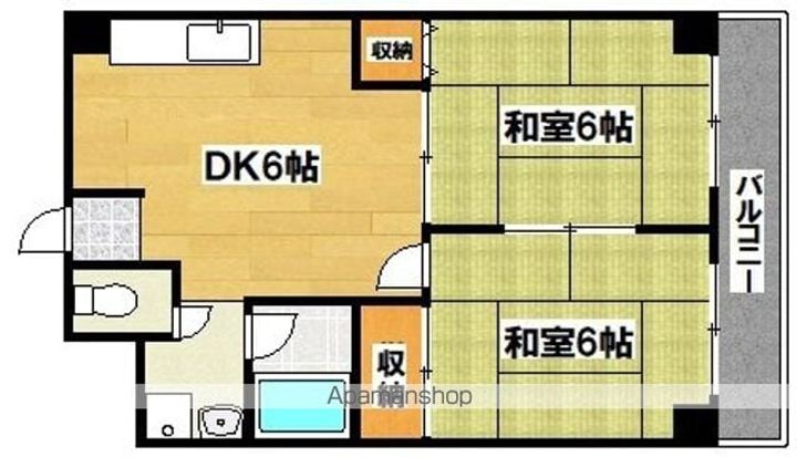 ロイヤルコート藤原の間取り