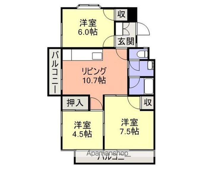 エステートピアT301の間取り