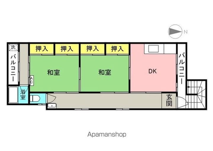 殿町ハイムの間取り