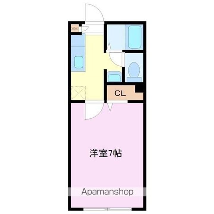 セレ二俣川102号室の間取り