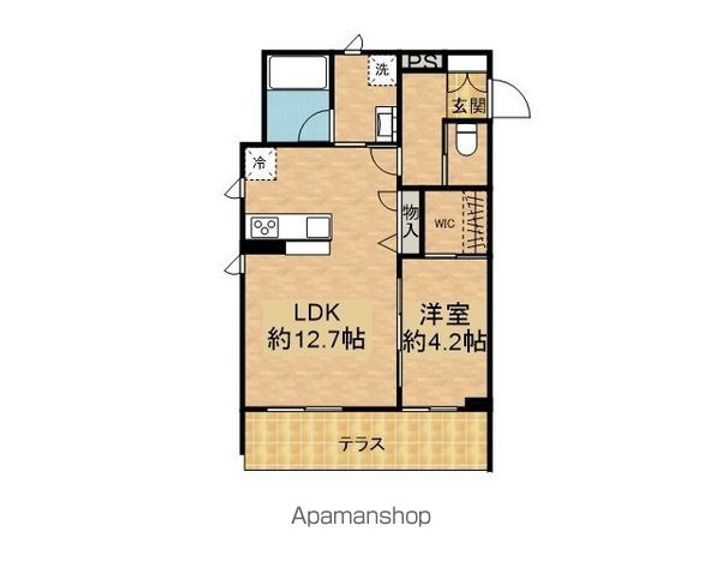 岩手県盛岡市緑が丘2丁目の賃貸アパートの間取り
