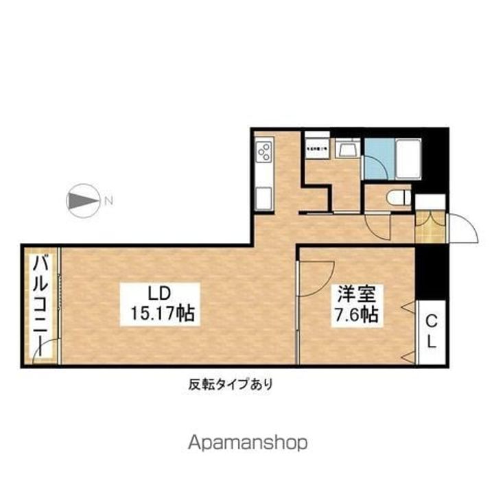 レジディア東桜Ⅱの間取り