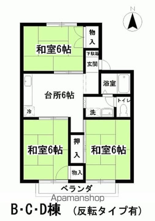 エンゼルハウスD101の間取り