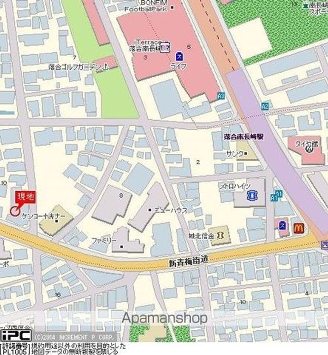 東京都新宿区西落合3丁目の賃貸マンションの周辺