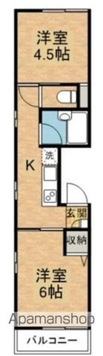 パレス内田7号館401の間取り