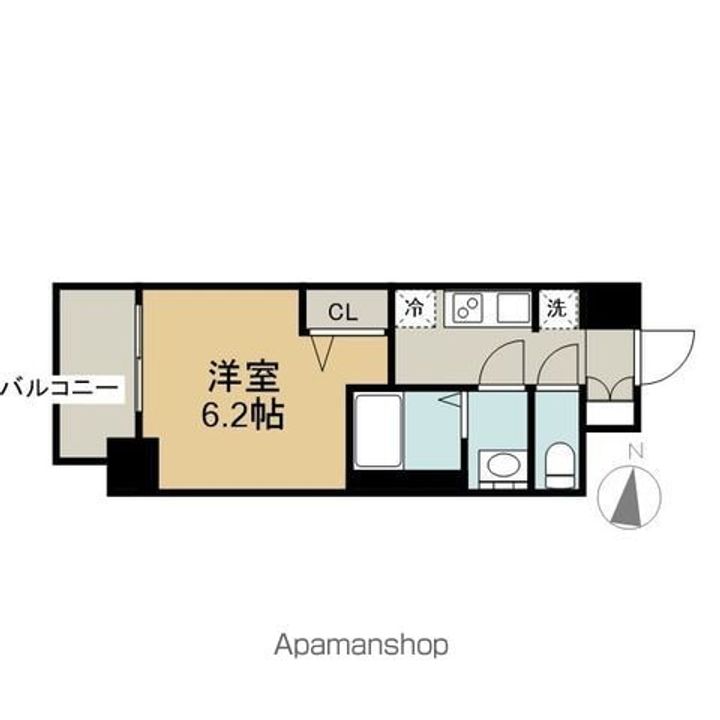 愛知県名古屋市中区新栄1丁目の賃貸マンションの間取り