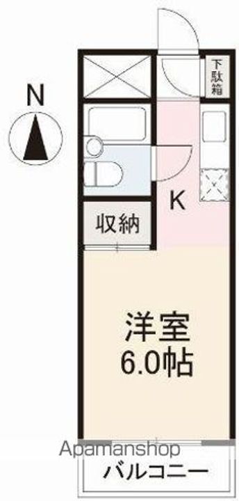 香川県高松市元山町の賃貸マンションの間取り