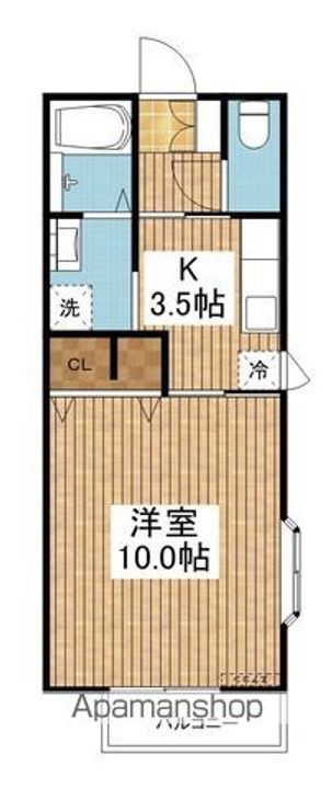 フェリス牡丹山の間取り