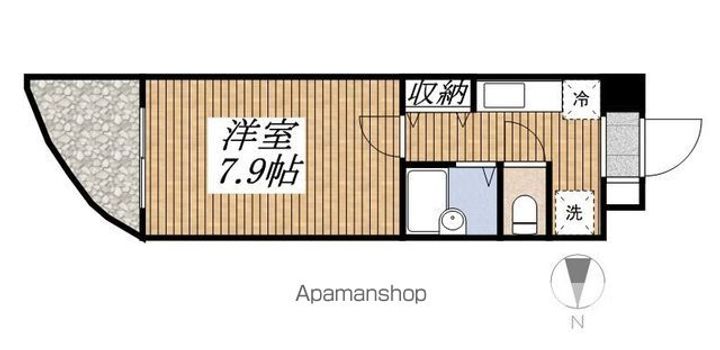 東京都国立市富士見台2丁目の賃貸マンションの間取り