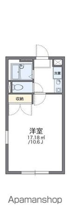 レオパレス白鳳104の間取り