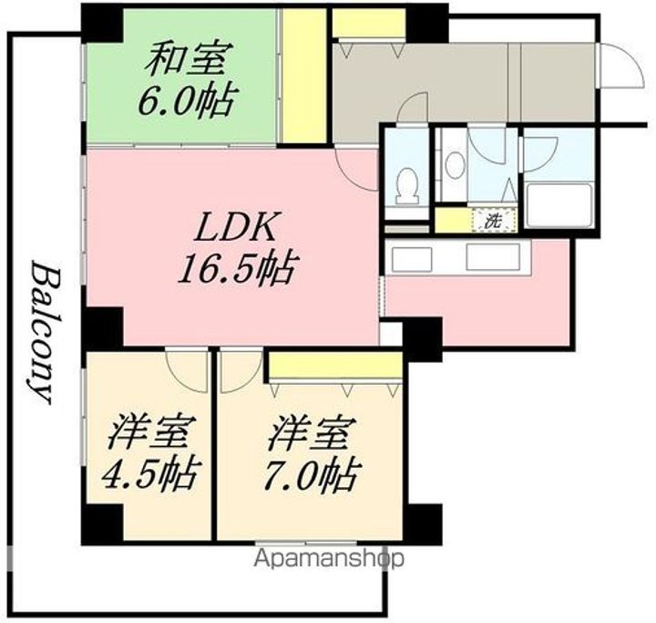 ガーデンテラス函館(GARDEN TERRACE 函館)の間取り