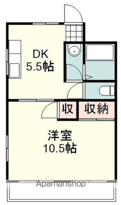 ビレッタ静岡404の間取り