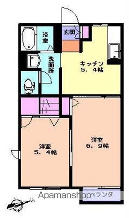 メゾン中町Bの間取り