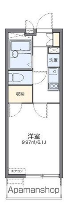 レオパレスカーサ ドマーニの間取り