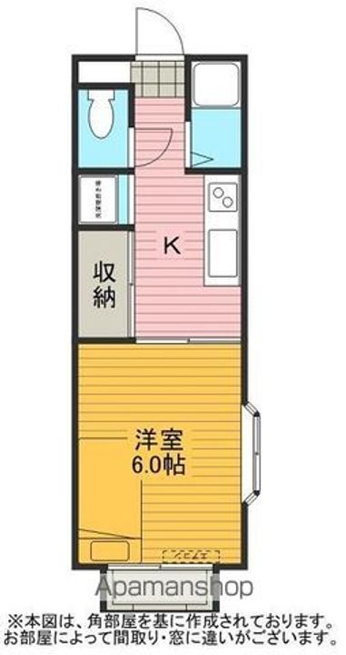 コーポジェイクン A棟105の間取り