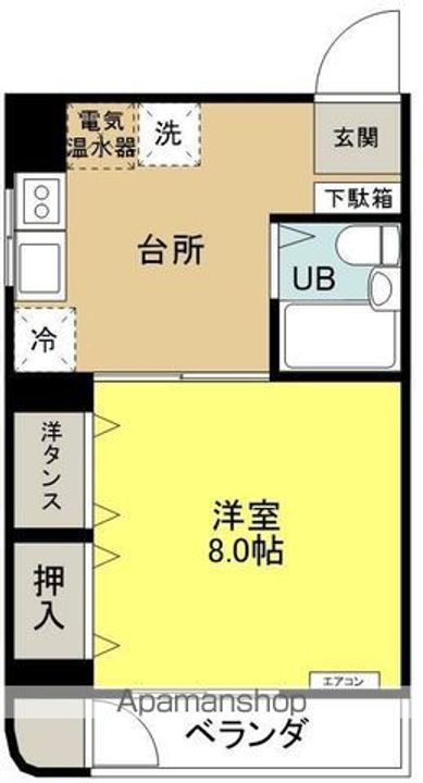 シャトレー A,ONEの間取り