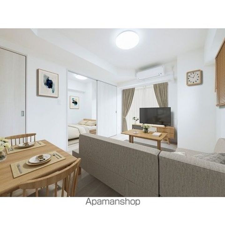 グランエール森下WESTの居間