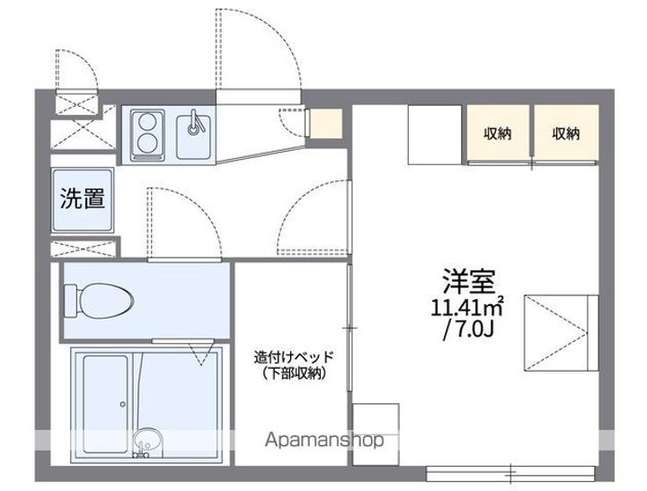 レオパレスノースヒルズの間取り