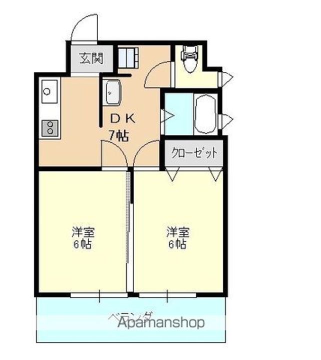 サンステージ大町3-Dの間取り