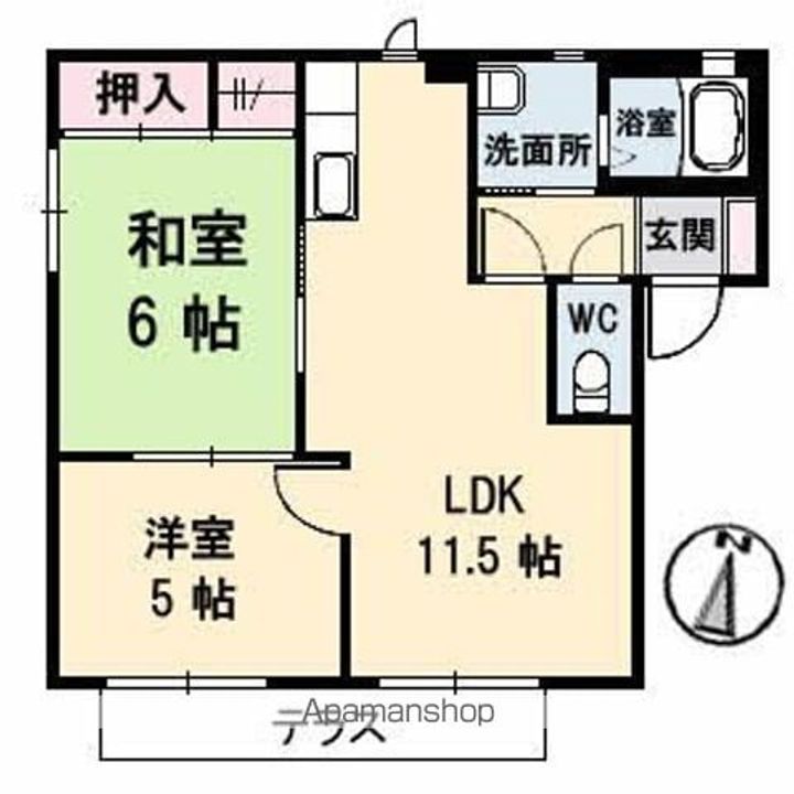 バリュージュK B棟の間取り