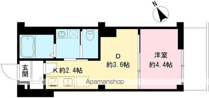 東京都杉並区西荻南3丁目の賃貸マンションの間取り