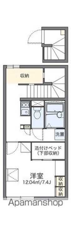 レオパレスグランシーノおおむた201の間取り