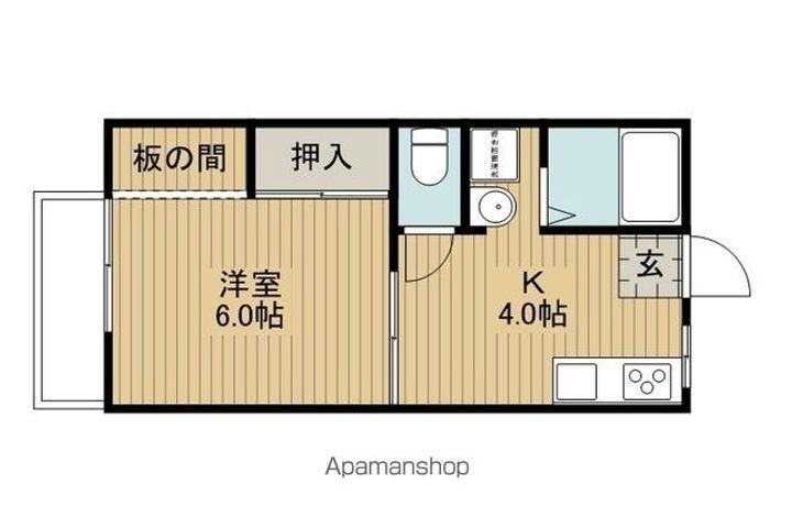 コーポエイトB202の間取り