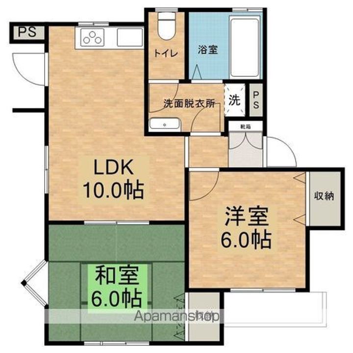 ルーヴパルクB101の間取り