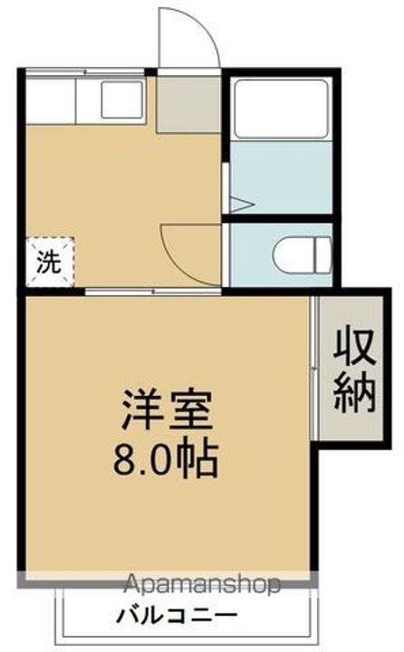 弓の町ハイツA201の間取り