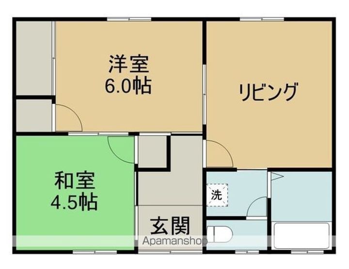 中村アパート205の間取り